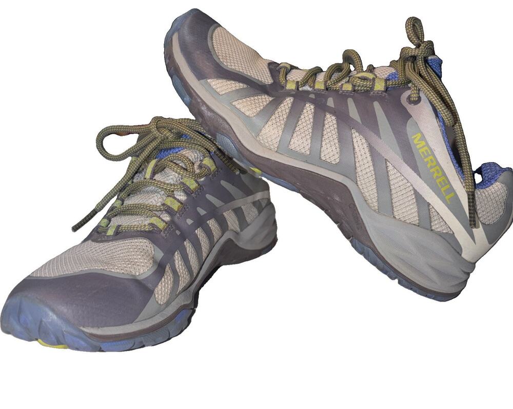Merrell Siren Edge Q2 Waterproof Hiking Shoes Women's Size 7 Grey Purple J77538
